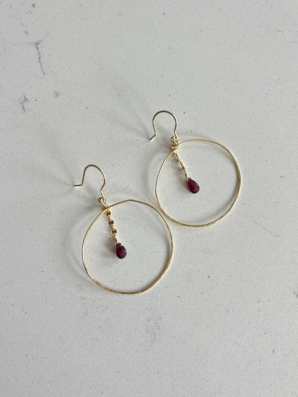 The Halo Drop Earrings 14k Gold Filled or Sterling Silver