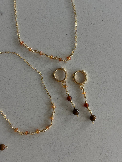 Amber Bracelet 14k Gold Filled or Sterling Silver
