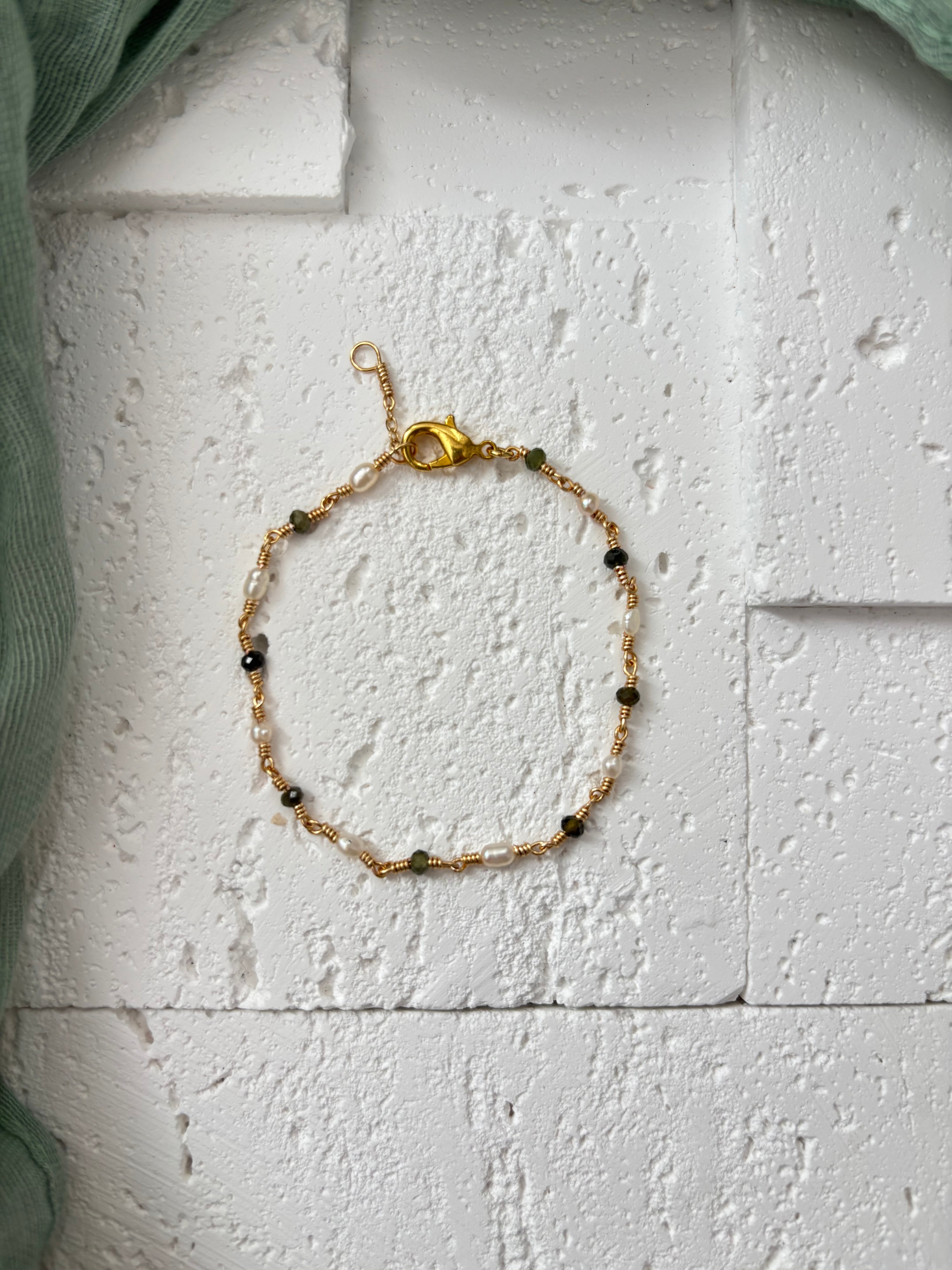 Olive Branch Bracelet 14k Gold Filled or Sterling Silver