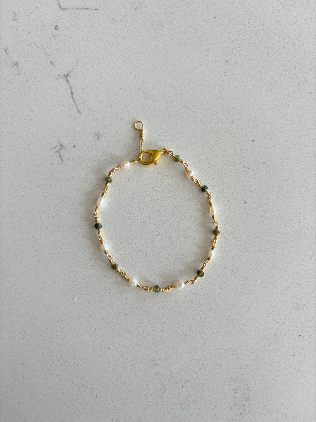 Olive Branch Bracelet 14k Gold Filled or Sterling Silver