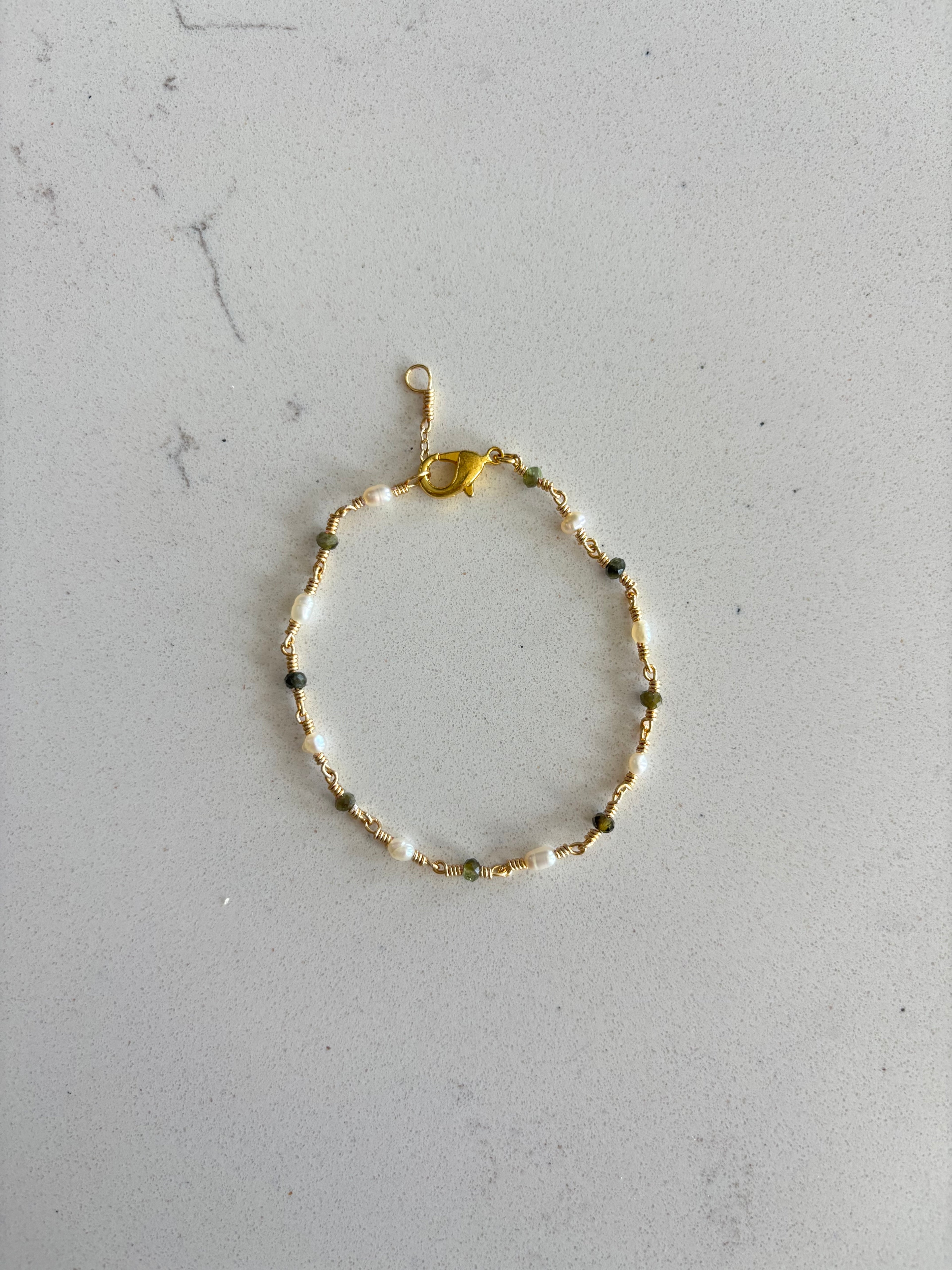 Olive Branch Bracelet 14k Gold Filled or Sterling Silver