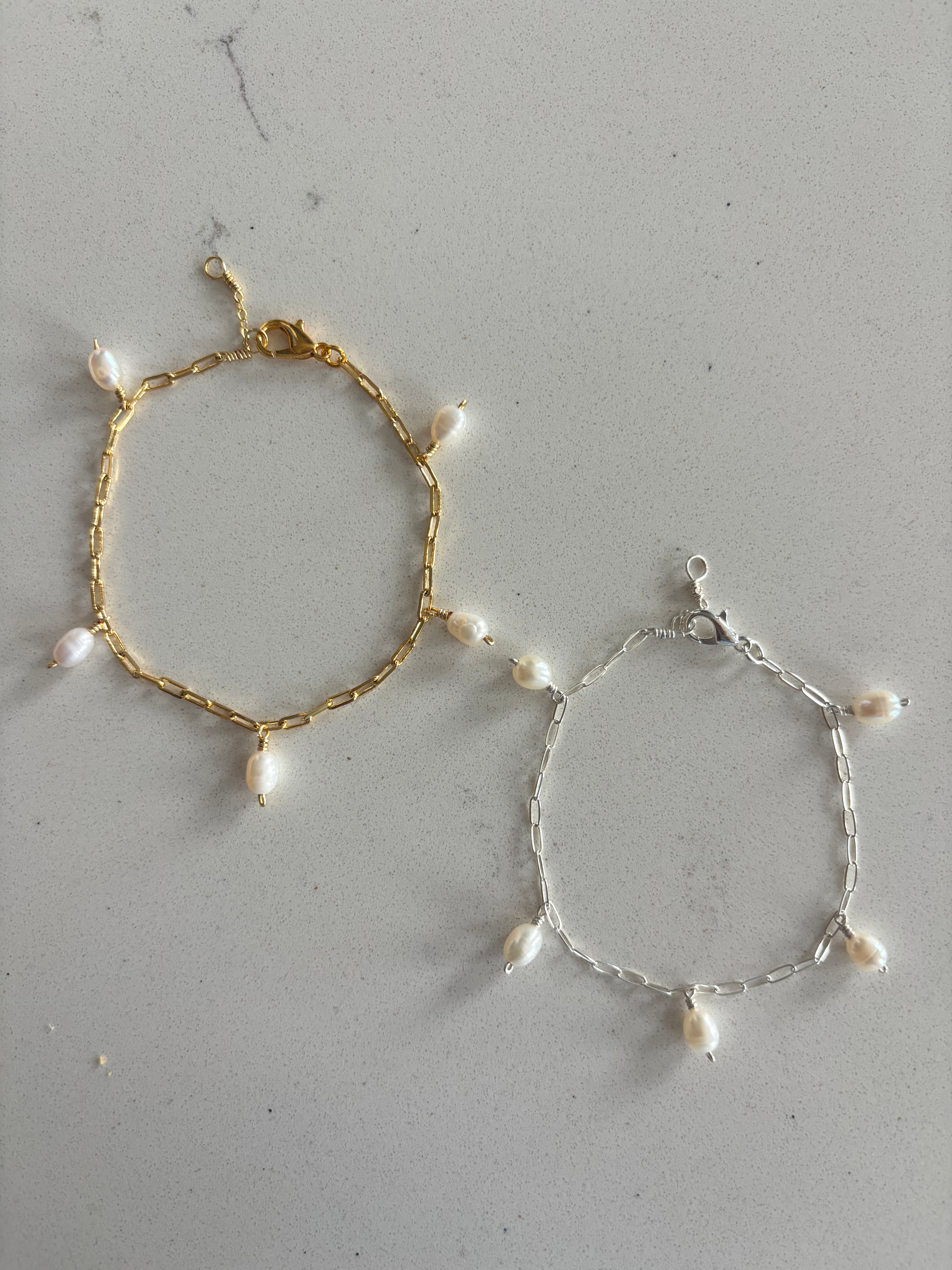 Ivory Dangle Bracelet 14k Gold Filled