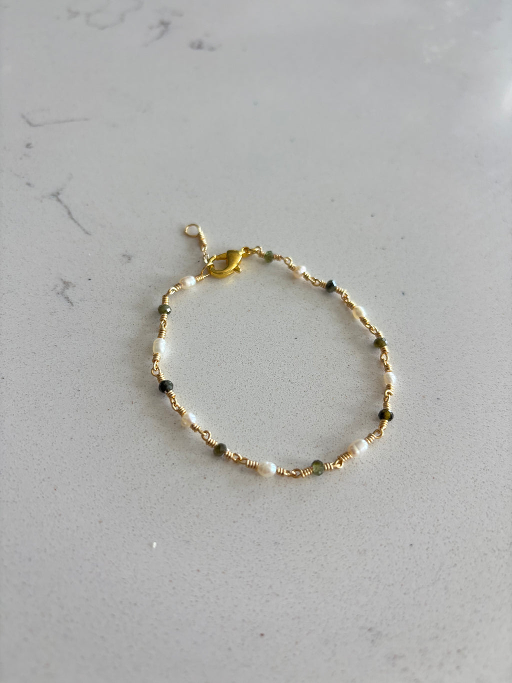 Olive Branch Bracelet 14k Gold Filled or Sterling Silver