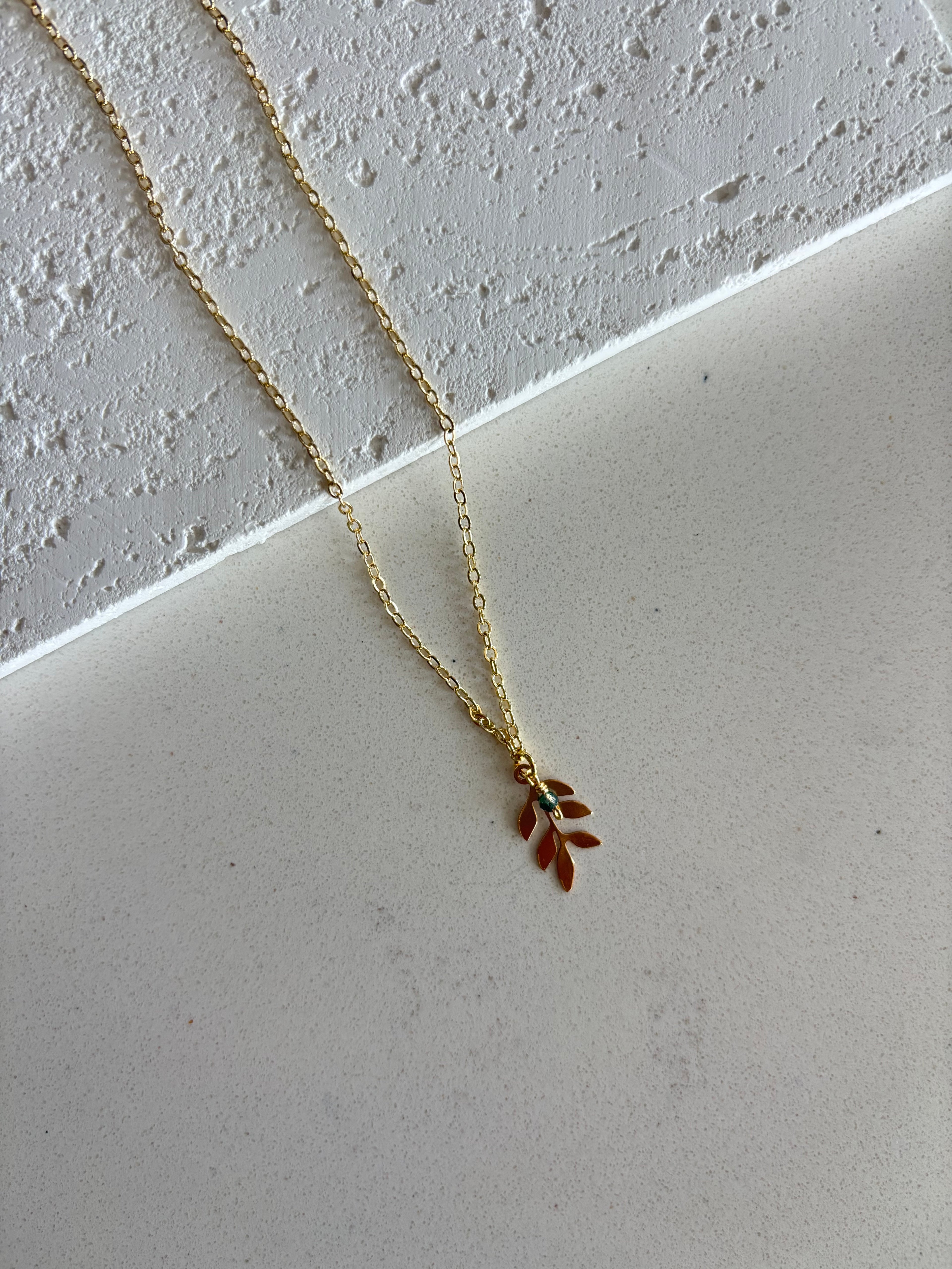 Olive Leaf Necklace 14k Gold Filled