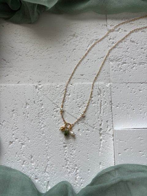 Jasmine Charm Necklace 14k Gold Filled