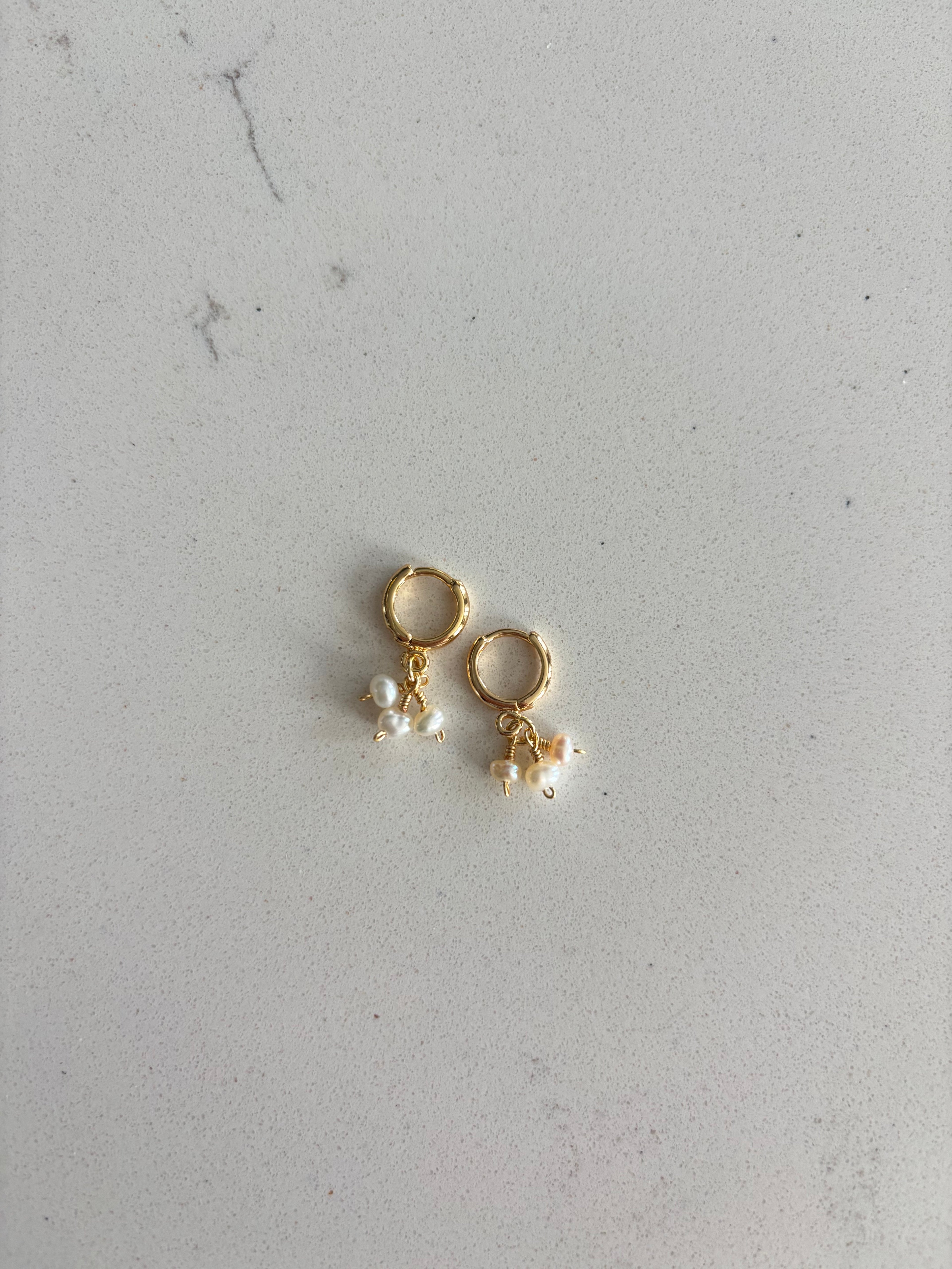 Snowball Dangle Earrings 14k Gold Filled or Sterling Silver