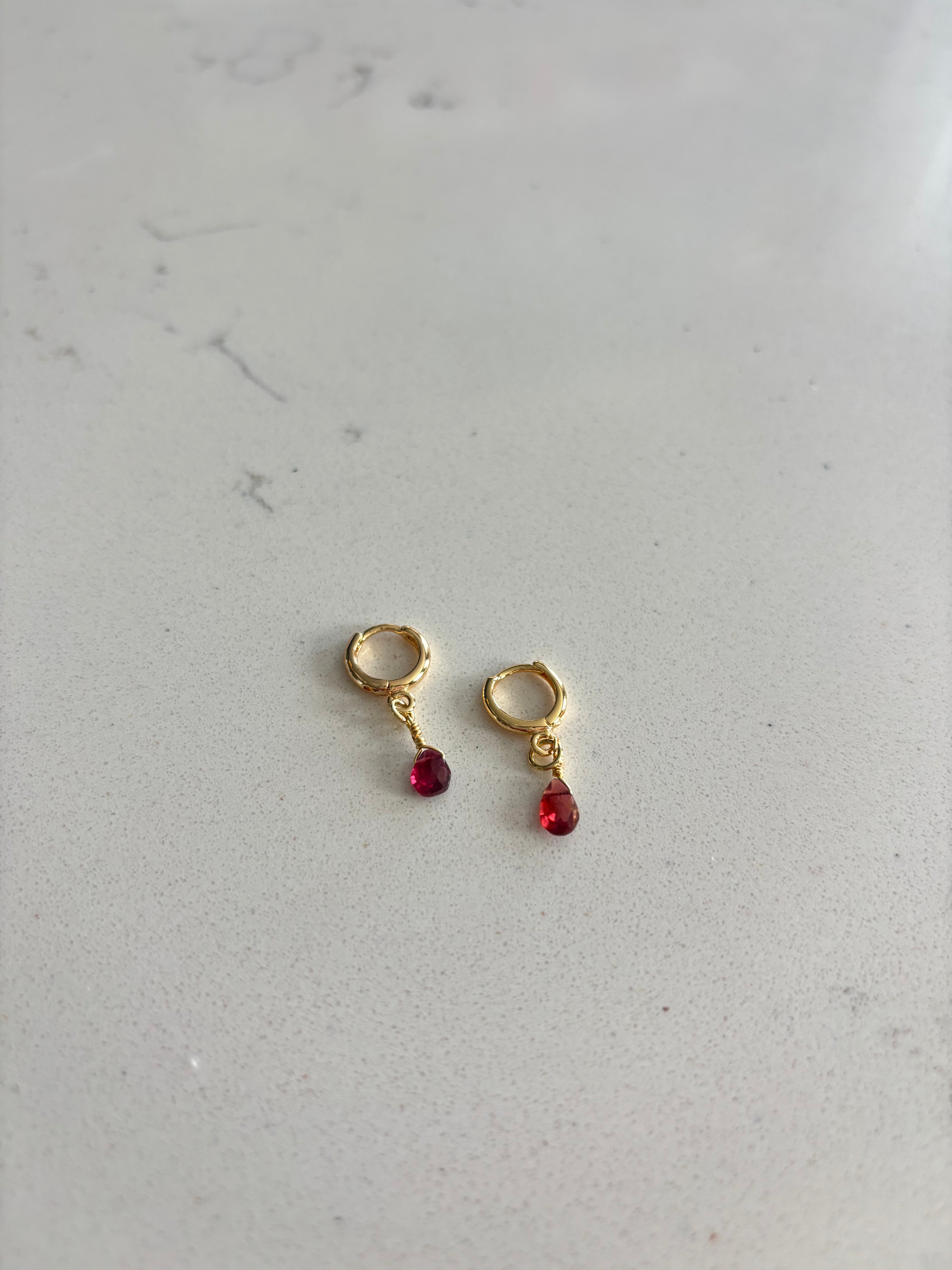 Scarlet Dangle Earrings 14k Gold Filled or Sterling Silver