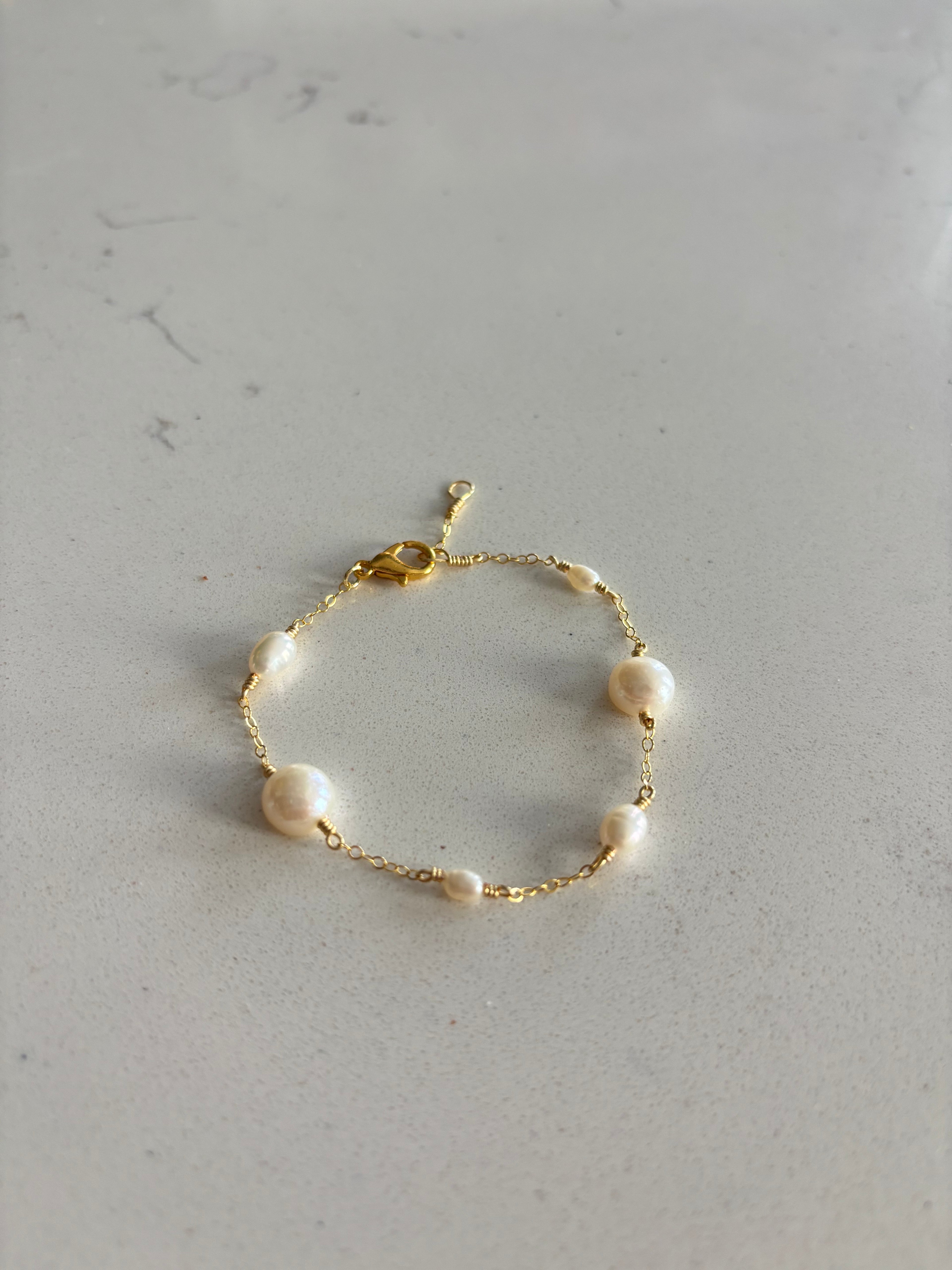 The Junie Bracelet 14k Gold Filled or Sterling Silver