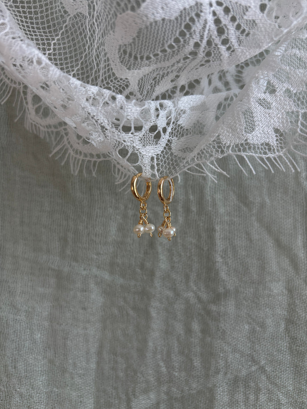 Snowball Dangle Earrings 14k Gold Filled or Sterling Silver