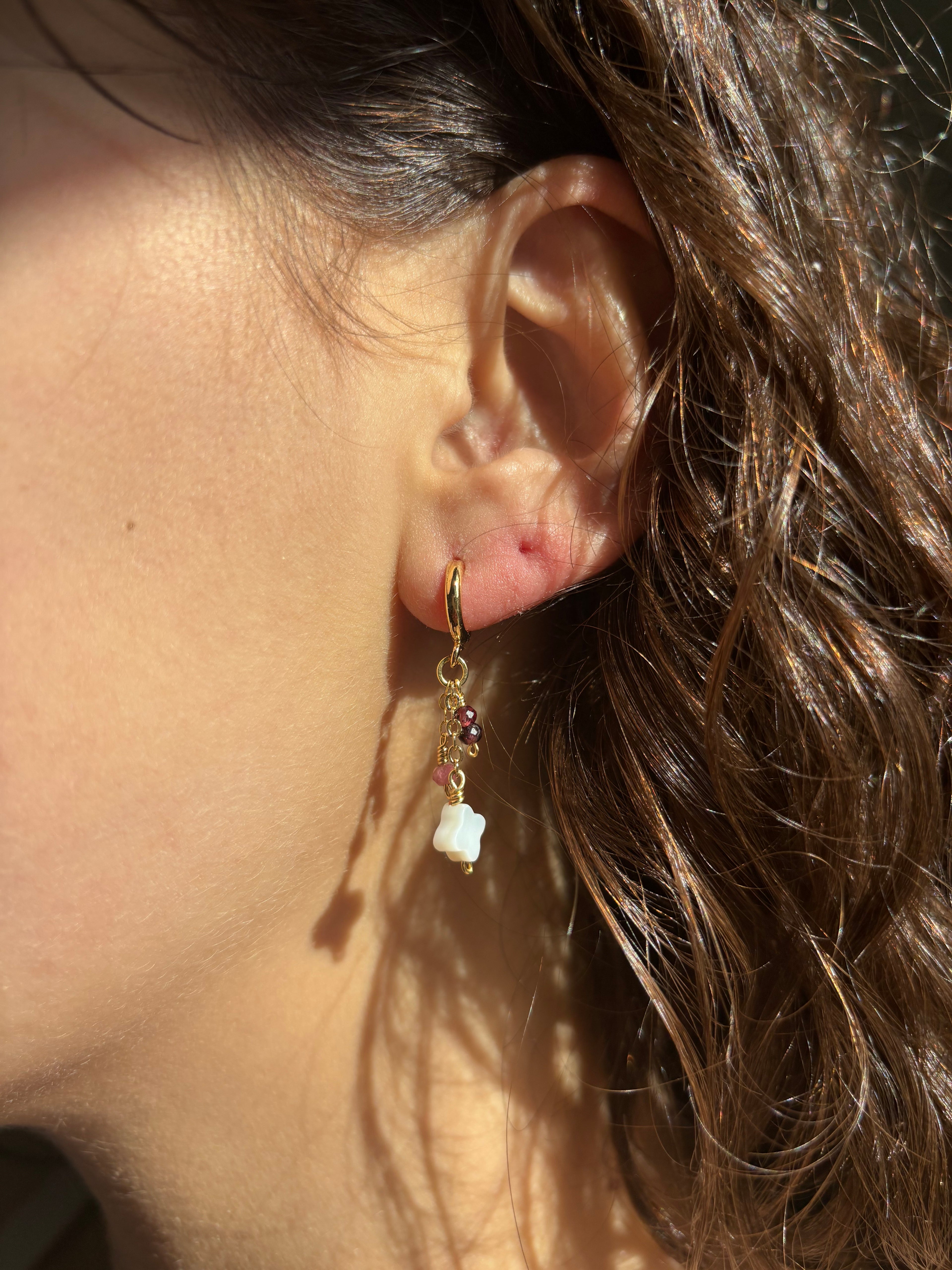 Valentine Charm Dangle Earrings 14k Gold Filled Sterling Silver