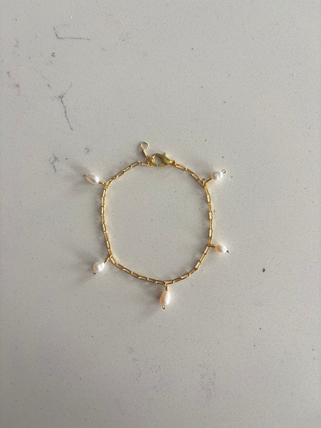 Ivory Dangle Bracelet 14k Gold Filled