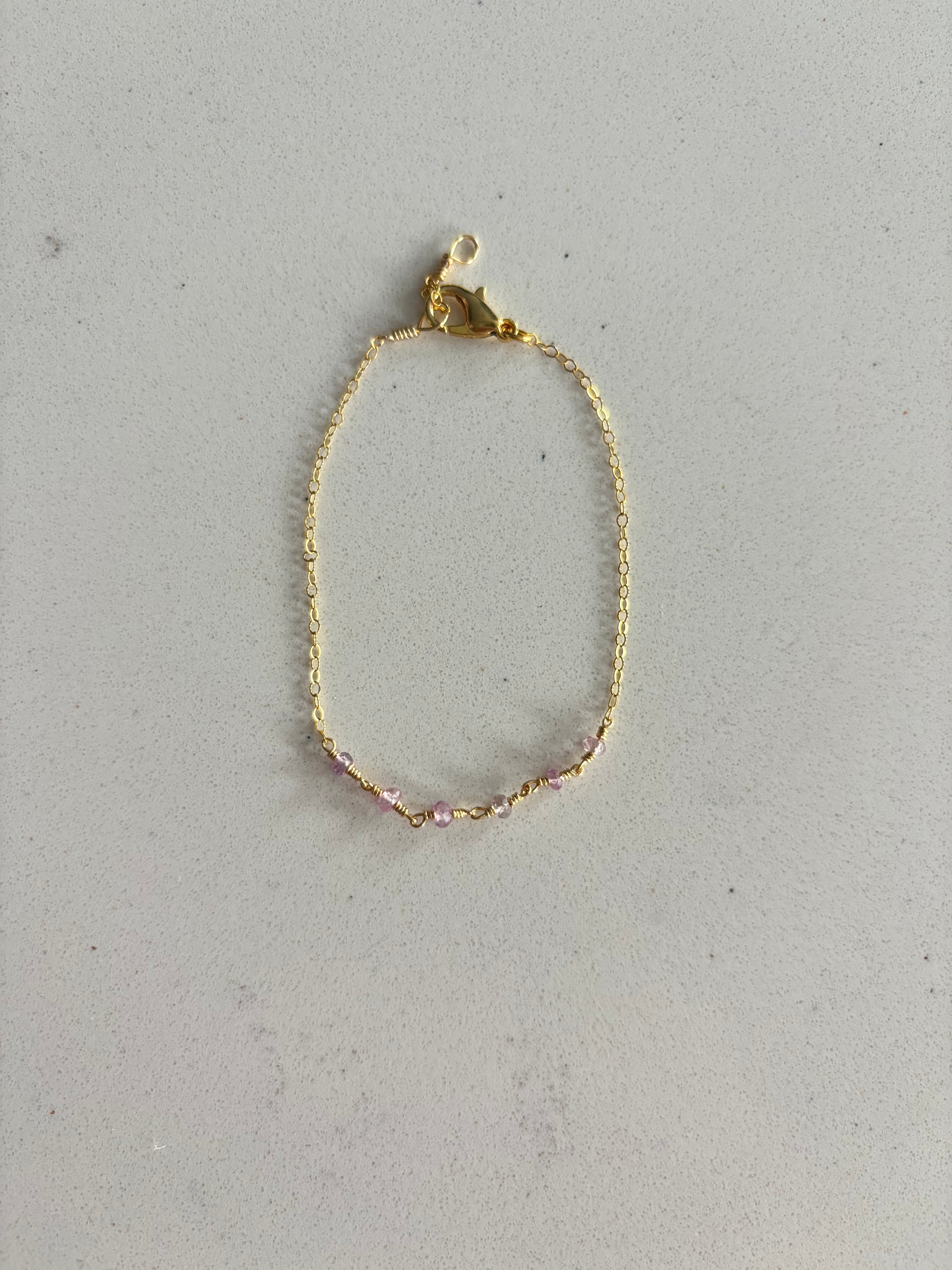 Lilac Bracelet 14k Gold Filled Sterling Silver