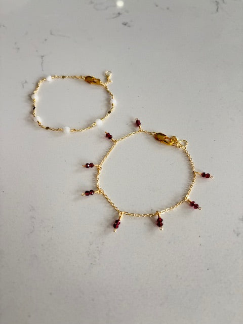 Pepperberry Dangle Bracelet 14k Gold Filled or Sterling Silver