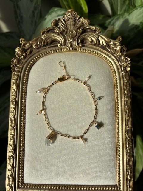 Esmeralda Charm Bracelet 14k Gold Filled