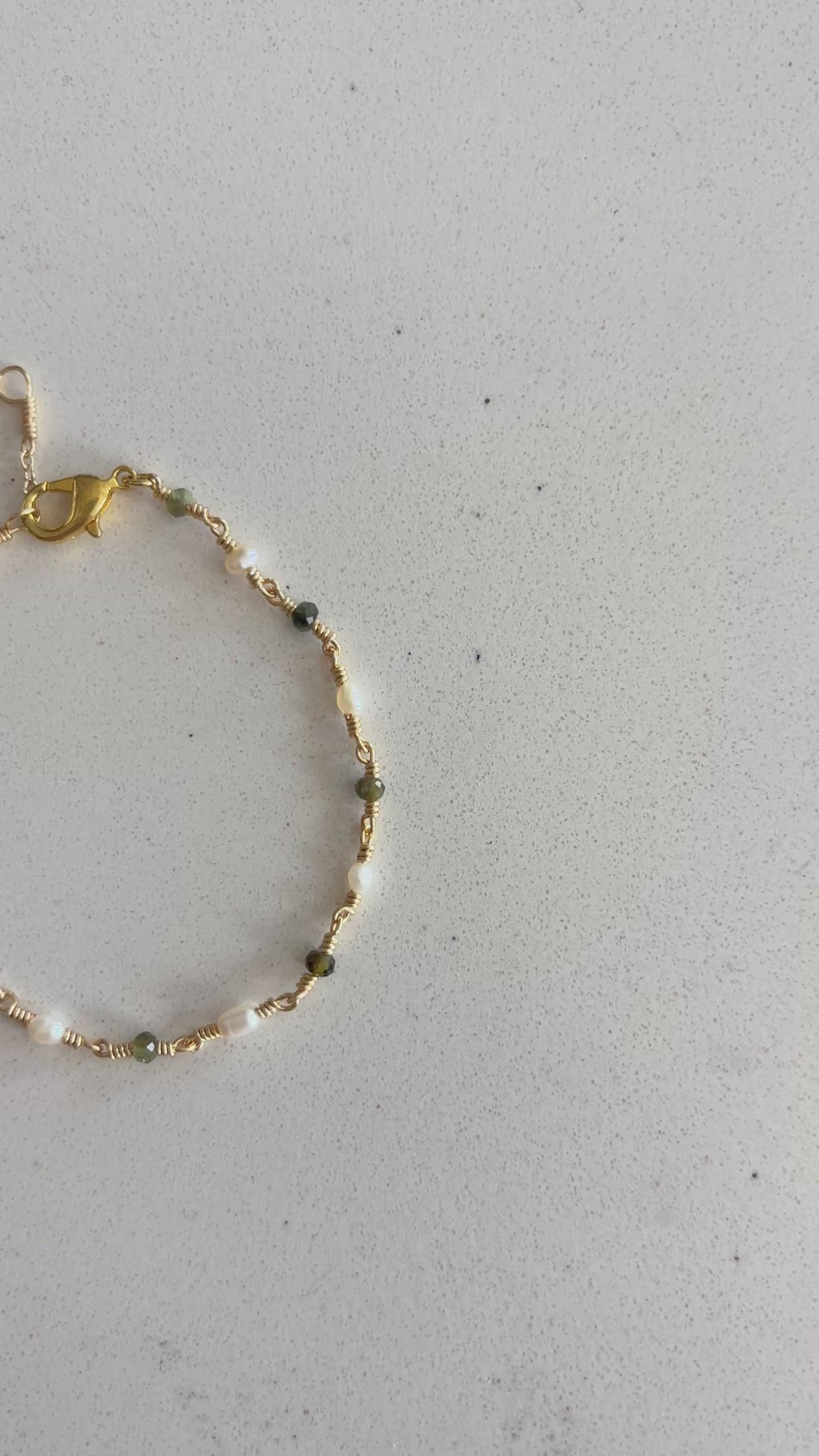 Olive Branch Bracelet 14k Gold Filled or Sterling Silver